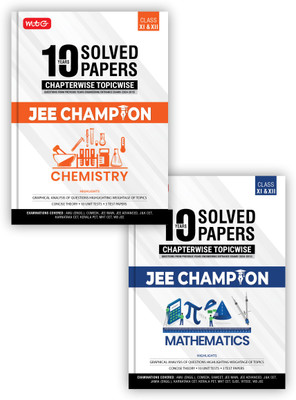 MTG 10 Years JEE Main & Advanced (2024-2015) Chapterwise Topicwise Solved Papers Chemistry, Mathematics With Cover All State Level Engg. Entrance Exam PYQs | JEE Champion Book For 2025 Exam (Set Of 2)(Paperback, MTG Editorial Board)
