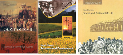 NCERT Textbook For Class-VIII | Social Science Our Pasts-III | Social Science Resource And Development | Social Science Social And Political Life-III | 3 Books Set | Latest Edition(Paperback, NCERT) NCERT Textbook For Class-VIII | Social Science Our Pasts-III | Social Science Resource And Development | Social Science Social And Political Life-III | 3 Books Set | Latest Edition(Paperback, NCERT)