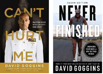 Combo Of 2 Books: Cant Hurt Me + Never Finished(Paperback, David Goggins)