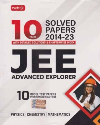 Mtg 10 Years Solved Papers 2014-23, With Detailed Solutions & Chapterwise Index Jee Advanced Explorer [physics | Chemistry | Mathematics](Paperback, EXPERT TEAM)