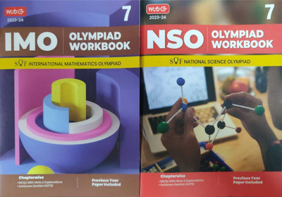 Class 7: Olympiad Workbook Combo For NSO-IMO (Set Of 2 Books) (Paperback, MTG Editorial Board) 2023-24(Paperback, NA)