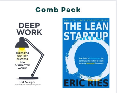 Combo Pack : Deep Work & The Lean Start Up(Paperback, Cal Newport, Eric Ries)