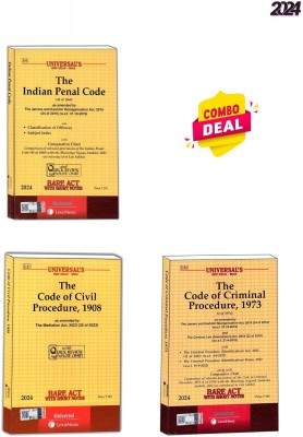 COMBO PACK ( INDIAN PENAL CODE, CODE OF CIVIL PROCEDURE, CODE OF CRIMINAL PROCEDURE ) Edition 2024(Paperback, UNIVERSAL LEXIS NEXIS)