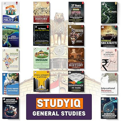 StudyIQ UPSC 2025 Books Combo| History, Geography, Polity, Economy, PYQ, Art, Science And Other Books, Civil Services Exam Prep Study Material (Set Of 18 Books)(Paperback, StudyIQ Publications)