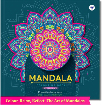 Mandala Colouring Book - Intermediate | Level 2 | A Perfect Stress Buster For Adults And Children(Paperback, Content Team at Target Publications)