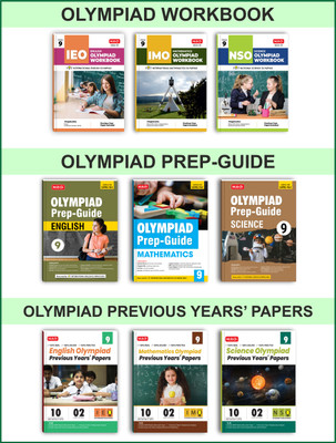 MTG Class-9 (Mathematics, Science & English) IMO-NSO-IEO Olympiad Workbook, Prep-Guide & Previous Years Papers (PYQs) With Mock Test Paper - SOF Olympiad Books For 2024-25 Exam (Set Of 9 Books)(Paperback, MTG Editorial Board)