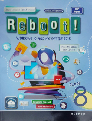 Cisce Reboot Windows 10 And Ms Office Class 8(Pepper back, Sangeeta panchal)