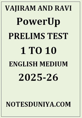 Vajiram And Ravi Power Up Prelims Test 1 To 10 English Medium 2025 26(Paperback, VAJIRAM AND RAVI)