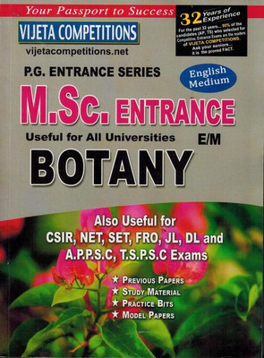 M.Sc Entrasnce BOTANY [ ENGLISH MEDIUM ](Paperback, VIjeta Competition Editorial Board)