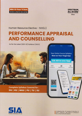 Performance Appraisal And Counselling (Human Resource Elective) B.B.A III-Year V-Sem As Per The Latest (2021-22) Syllabus (CBCS)-(503(A)) Revised & Updated 2024 Edition(Paperback, SIA Team Of Experts) Performance Appraisal And Counselling (Human Resource Elective) B.B.A III-Year V-Sem As Per The Latest (2021-22) Syllabus (CBCS)-(503(A)) Revised & Updated 2024 Edition(Paperback, SIA Team Of Experts)