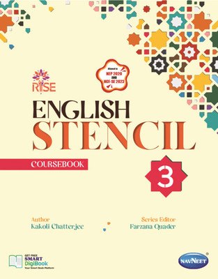 English Stencil Coursebook Class 3 | NEP 2020 & NCF-SE 2023 Aligned | RISE Series By Kakoli Chatterjee | Navneet Publication(Paperback, KAKOLI CHATTERJEE)