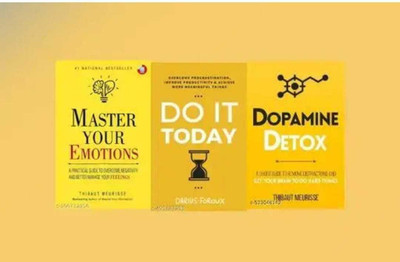 Combo Of 3 Books Set Master Your Emotion + Dopamine Detox By Thibaut Meurisse + Do It Today By Darius Forou, English Paperback Edition(Paperback, Darius Forou)