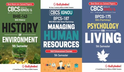 BHIE-143 History Of Environment BPCS-187 Managing Human Resources BPCG-175 Psychology For Living(Paperback, GPHExpert)