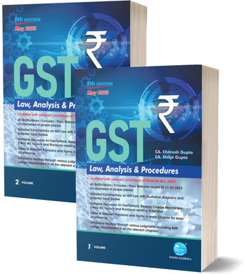 GST : Law Analysis & Procedures (Set Of 2 Volumes) (May 2023 Edition)(Paperback, CA. Chitresh Gupta, CA. Shilpi Gupta)