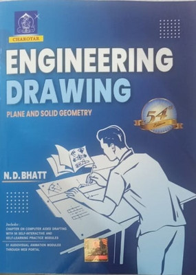 Engineering Drawing Plane And Solid Geometry(Paperback, N.D BHATT)