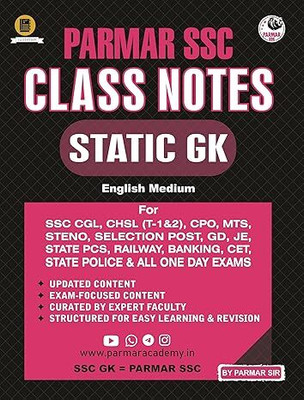 Parmar Sir Ssc Classnotes Static Gk(Paperback, PARMAR SIR)