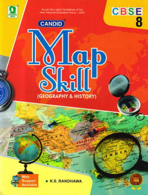 Candid Map Skills (Geography And History) CBSE 8(Paperback, K. S. RANDHAWA)
