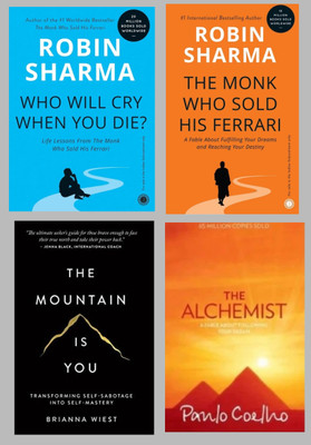 Who Will Cry When You Die, The Mountain Is You, The Alchemist, The Monk Who Sold His Ferrari, Combo_set Of 3 Book(Paperback, Self help)