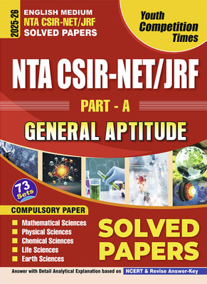 2025-26 NTA CSIR-NET/JRF Part-A General Aptitude Solved Papers 378 695 E(Paperback, YCT EXPERT TEAM)