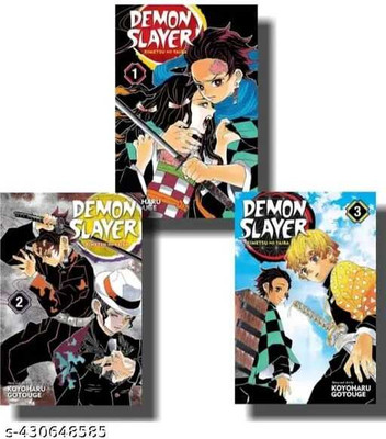 DEMON SLAYER Vol. 1,2,3 BOOK SET (Paperback, Koyoharu Gotouge)(Paperback, Koyoharu Gotouge)