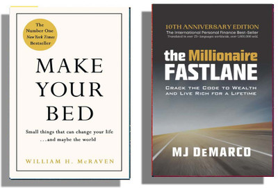 ArushiBooks Combo: ( Make Your Bad + 
The Millionaire Fastlane )(Paperback, M. J. DeMarco, William H. McRaven)