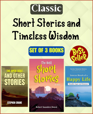 Classic Short Stories And Timeless Wisdom (Set Of 3 Must Reads Books)(Paperback, Various, Stephen Crane, Lucius Annaeus Seneca)