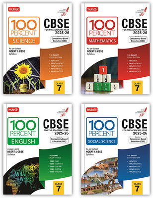 MTG CBSE Class-7 100 Percent Science, Mathematics, English & Social-Science For 2025-26 Exam (Set Of 4) | Chapter-Wise Question Bank, Theory, PYQs, Diagrams Available All In One Book(Paperback, MTG Editorial Board) MTG CBSE Class-7 100 Percent Science, Mathematics, English & Social-Science For 2025-26 Exam (Set Of 4) | Chapter-Wise Question Bank, Theory, PYQs, Diagrams Available All In One Book(Paperback, MTG Editorial Board)