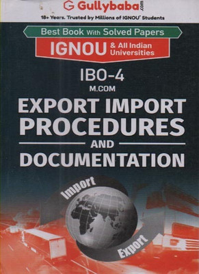 Gullybaba Ignou Ibo-4 For [m.com.] Export Import Procedures And Documentation By Sudhir Kochhar(Paperback, SUDHIR KOCHHAR)