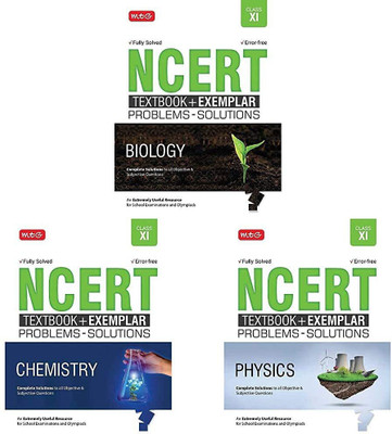 NCERT Exemplar Problems - Solutions + Text Book Fully Solved & Error Free For Class-11 ( Physics + Chemistry + Biology ) Set Of 3 Books(Paperback, MTG EXPEART TEAM) NCERT Exemplar Problems - Solutions + Text Book Fully Solved & Error Free For Class-11 ( Physics + Chemistry + Biology ) Set Of 3 Books(Paperback, MTG EXPEART TEAM)