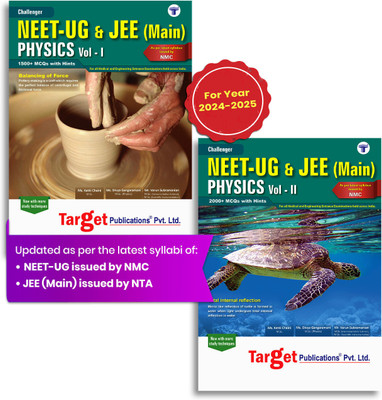 NEET UG / JEE Main Challenger Physics Vol 1 & 2 | Medical & Engineering Exam 2025 | Chapterwise MCQs | As Per Latest Syllabus Prescribed By NMC | 2 Books(Paperback, Content Team at Target Publications)