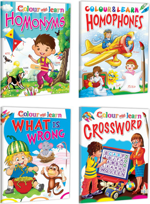 Colouring And Learning Combo Of Books | Pack Of 4 Books (V2)(Paperback, Sawan)