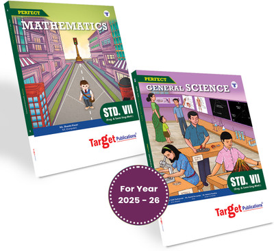 Std 7 Maths And Science Books | Perfect Notes | English And Semi English Medium | Maharashtra State Board | Includes Textual Questions, Activity Based Questions, Topicwise Summary And Assessment | Based On New Syllabus | Pack Of 2 Books(Paperback, Target Publications)