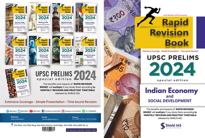 RAPID REVISION BOOK (Indian Economy And Social Development) UPSC Prelims 2024(Paperback, Shield IAS)