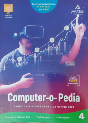 Cisce Computer -O-Pedia Class 4(Pepper back, Avartan computer)