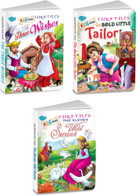 My First Set Of 3 Fairy Tales Board Books | The Three Wishes, The Eleven Wild Swans And The Bold Little Tailor(Hardcover, Manoj)