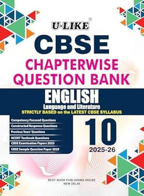 U-LIKE Class 10 English Language And Literature CBSE Chapterwise Question Bank 2025-26 Perfect Paperback – 4 June 2025(Paperback, u-like)