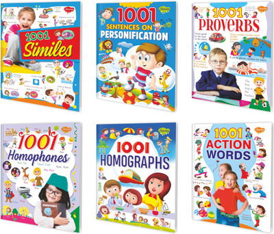 Educational Books For Kids Series | Pack Of 6 Learning Books Of 1001 Great Grammar Series(Paperback, Sawan)