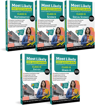 Oswal-Gurukul Most Likely CBSE Question Bank Class 9 Bundles (Set Of 5) : Maths, Science, Social Science, English & Hindi-A For Exam 2024(Product Bundle, Oswal - Gurukul)