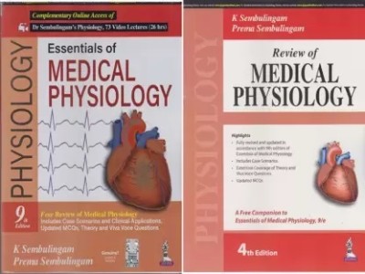 Essentials Of Medical Physiology [ 9 Th Edition] With Review Of Medical Physiology [4th Edition] Set Of Two Books BY K. SEMBULINGAM(Paperback, K. SEMBULINGAM)