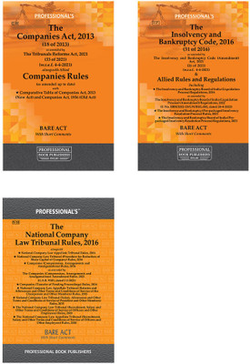 Insolvency, NCLT, Company Law Tribunal Related Acts Combo Pack(Paperback, Professional)