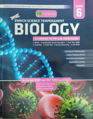 Enrich Science Temperament Biology Class 6(Pepper back, Shakuntala Datta)