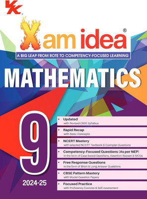 Xam Idea Mathematics Class 9 Book | CBSE Board | Chapterwise Question Bank | Based On Revised CBSE Syllabus | NCERT Questions Included | 2024-25 Exam(Paperback, Xamidea Editorial Board) Xam Idea Mathematics Class 9 Book | CBSE Board | Chapterwise Question Bank | Based On Revised CBSE Syllabus | NCERT Questions Included | 2024-25 Exam(Paperback, Xamidea Editorial Board)