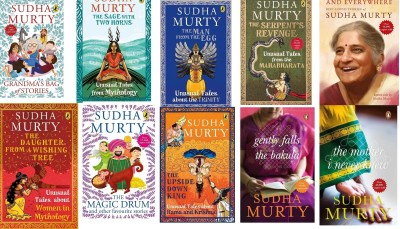 Grandma Bag Of Stories + The Saga With To Horns + The Man From The Egg + The Serpents Revenge+ Here There And Everywhere + The Daughter From A Wishing Tree+ The Upside Down King + The Magic Drum + Gently Fall The Bakula + The Mother I Never Knew(Paperback, Sudha Murty)
