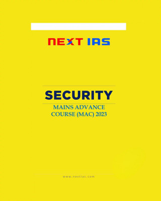 Next Ias Mains Advance Course 2023 Security English Medium Hard Cover 2023 (Black & White)(Hardcover, NEXT IAS)