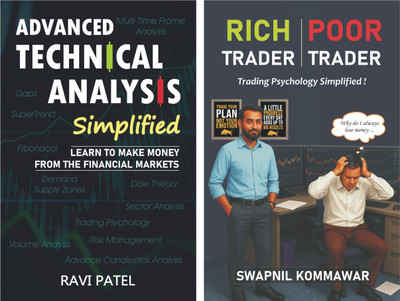 Advanced Technical Analysis + Trading Psychology (Rich Trader Poor Trader) : Stock Market Trading Books English Combo(Paperback, Ravi Patel, Swapnil Kommawar)