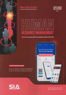Human Resource Management B.B.A II-Year III-Sem As Per The Latest(2021-22) Syllabus (CBCS) (DSC-301) Revised & Updated 2024 Edition(Paperback, SIA Team Of Experts)