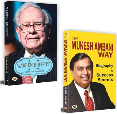 Warren Buffett + The Mukesh Ambani Way Biography Books| Motivational | Discipline | Biography Books | Self Help| Businessmen (Set Of 2 Books)(Paperback, Dinkar Kumar, A.K. Gandhi, Sujata Singh)