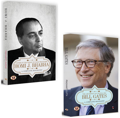 Homi J. Bhabha + Bill Gates Biography Books| Motivational | Discipline | Biography Books | Self Help| Businessmen (Set Of 2 Books)(Paperback, Prashant Kumar, Prashant Gupta)