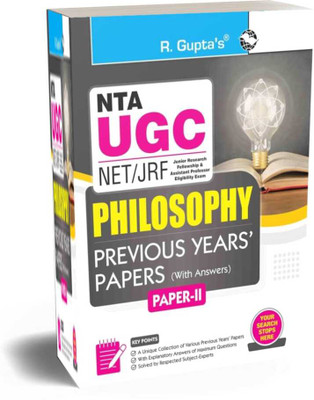 NTA-UGC-NET/JRF: Philosophy (Paper II) Previous Years' Papers(English) (English, Paperback, R.Gupta's)(Paperback, RPH Editorial Board)
