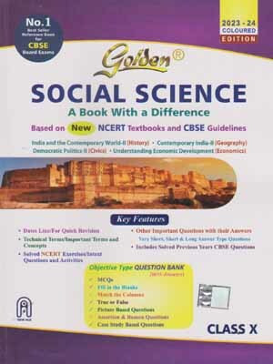 Golden Social Science - 2023. For Class -10, [2023-24 Edition](Paperback, SUDHA RASTOGI, J. P. SINGHAL, DR. GULSHAN RAI)
